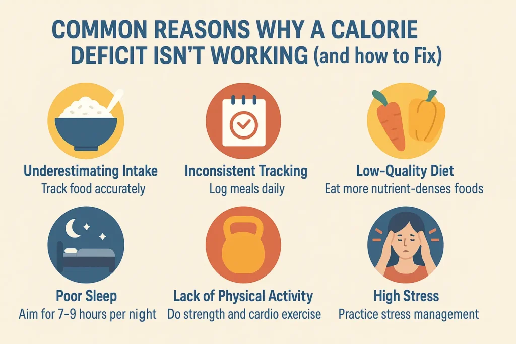 Common Reasons Why Calorie Deficit Not Working